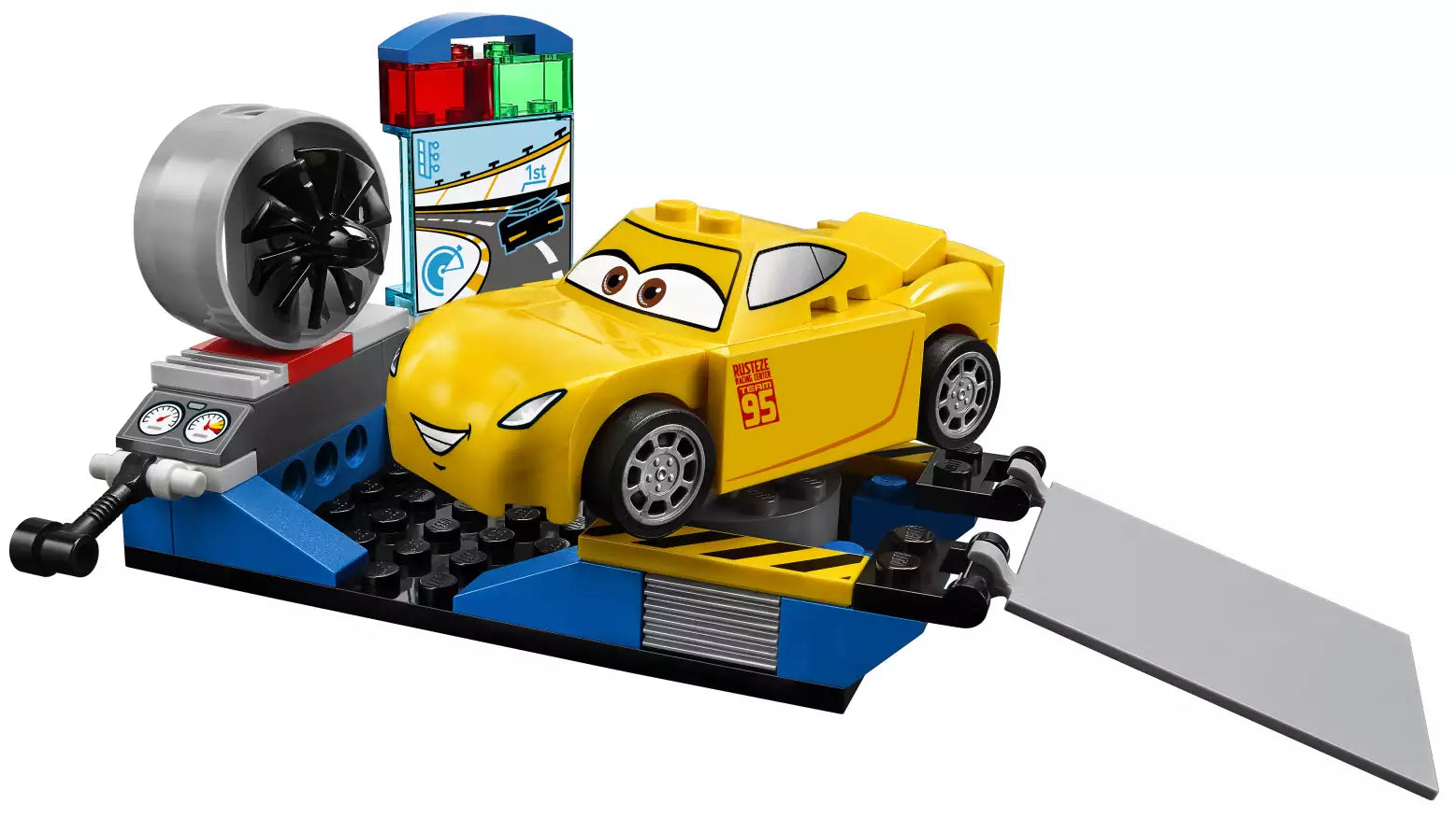 Inhalt: LEGO Juniors 10731 Cruz Ramirez Rennsimulator