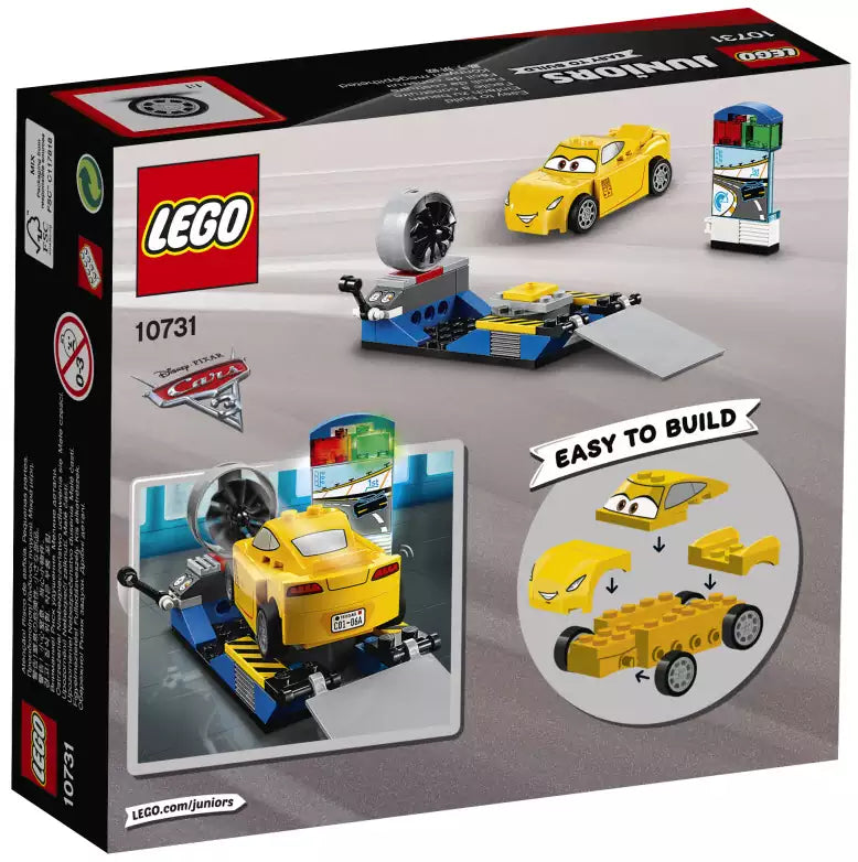 Box Rückansicht: LEGO Juniors 10731 Cruz Ramirez Rennsimulator