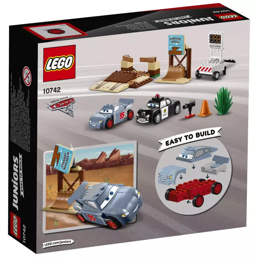 Box Rückansicht: LEGO Juniors 10742 Rasante Trainingsrunden in der Teufelsschanze