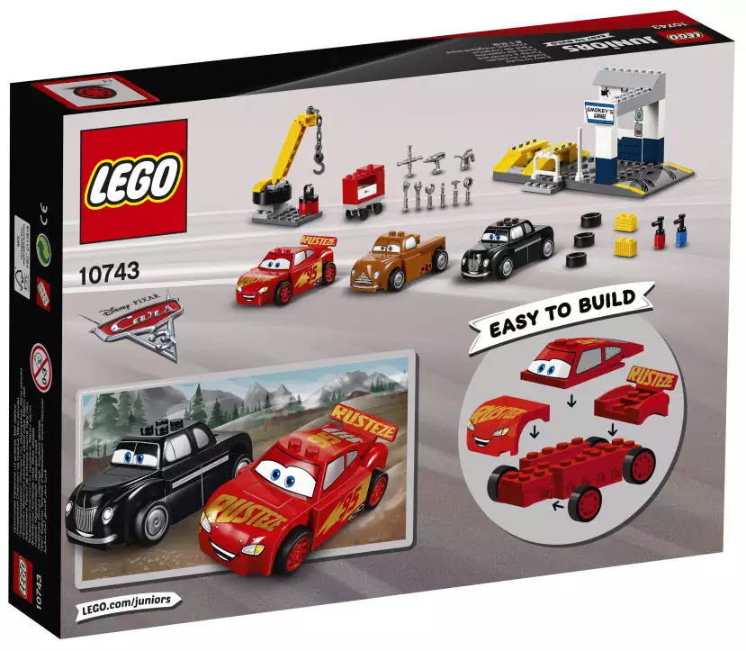 Box Rückansicht: LEGO Juniors 10743 Smokeys Garage