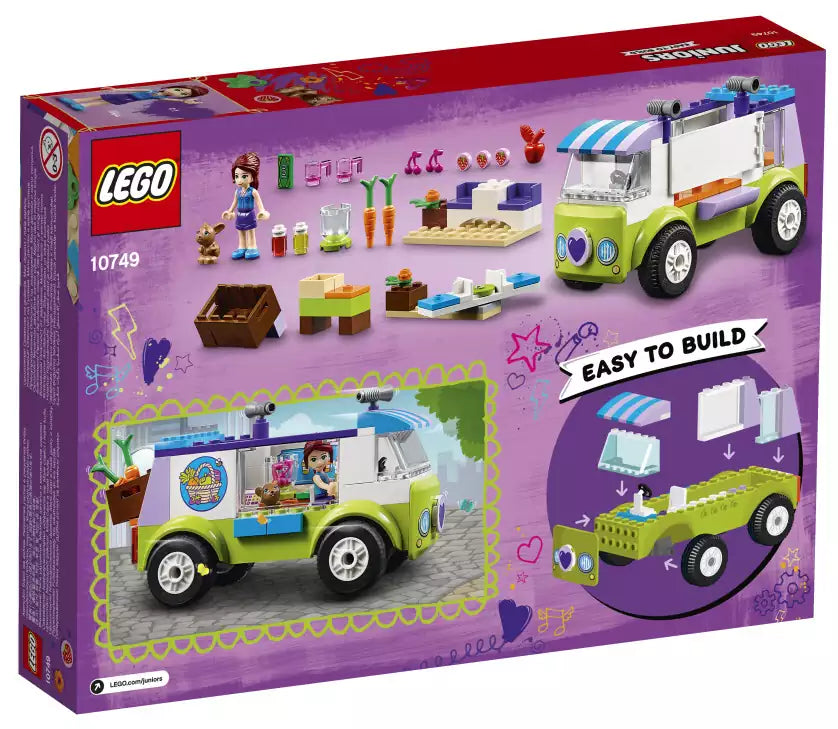 Box Rückansicht: LEGO Junior 10749 Mias Bio Foodtruck