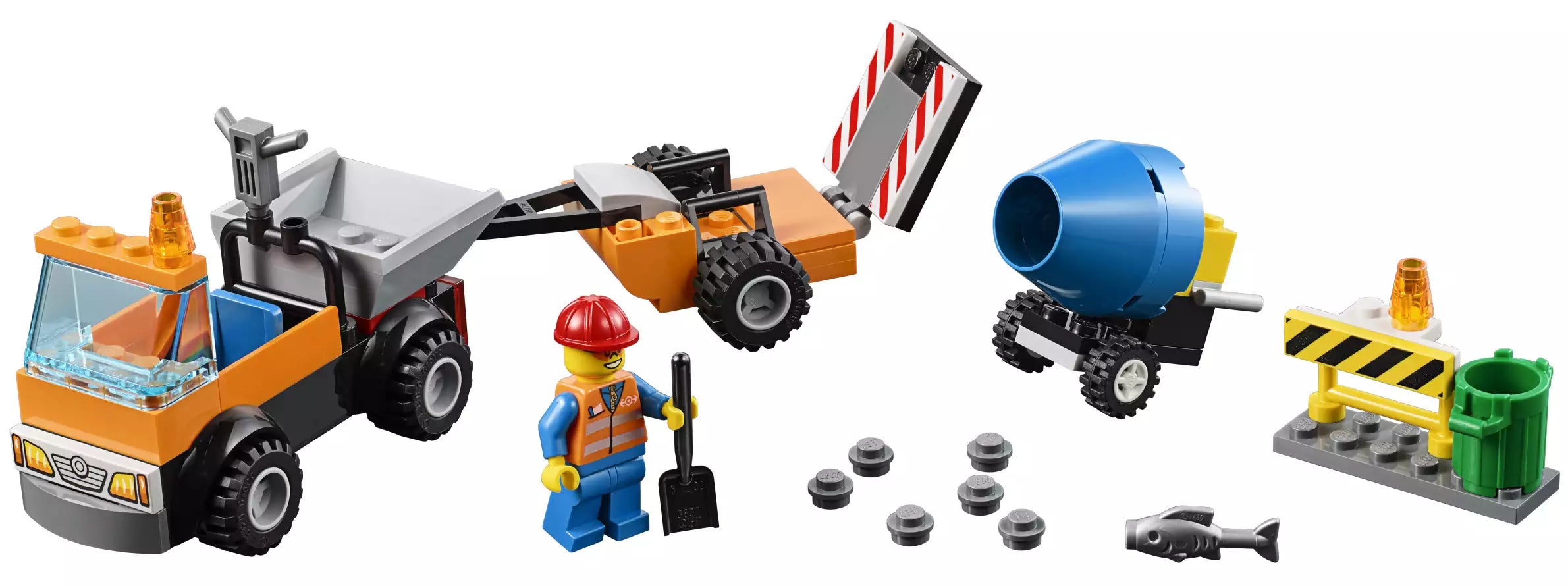 Inhalt: LEGO Junior 10750 Straßenbau-Laster