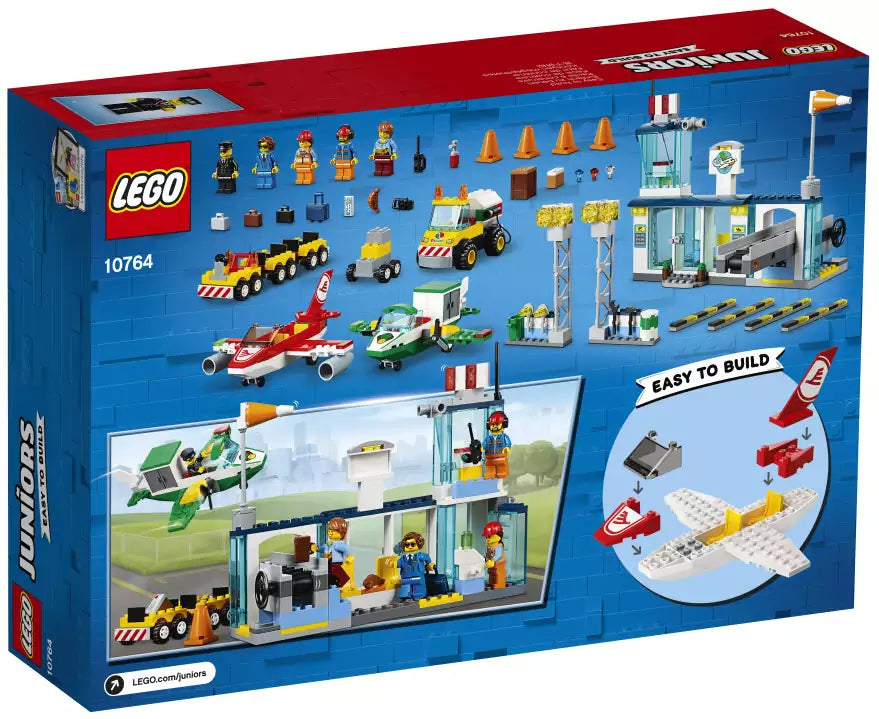 Box Rückansicht: LEGO Juniors 10764 Flughafen
