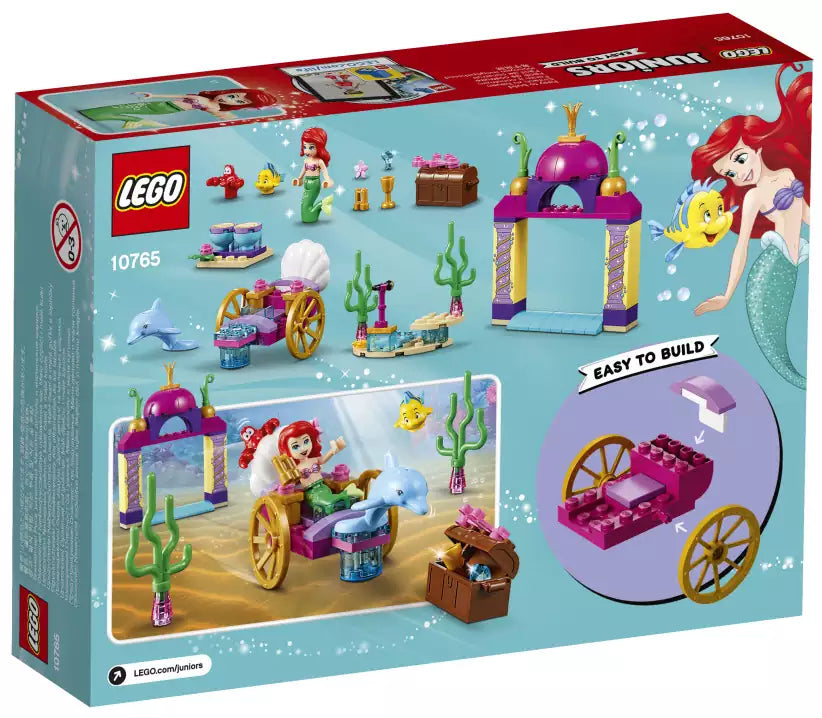 Box Rückansicht: LEGO Juniors 10765 Arielles Unterwasser-Konzert