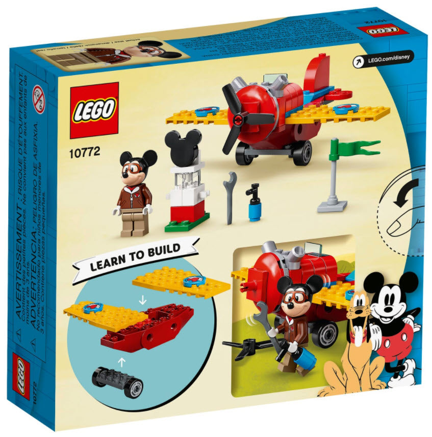 Box Rückansicht: LEGO Disney 10772 Mickys Propellerflugzeug