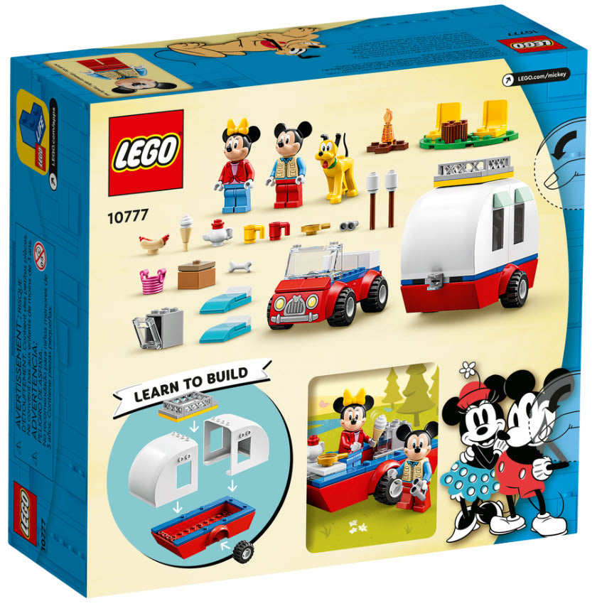 Box Rückseite: LEGO Disney 10777 Mickys und Minnies Campingausflug