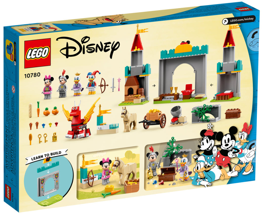 Box Rückseite: LEGO Disney 10780 Mickys Burgabenteuer