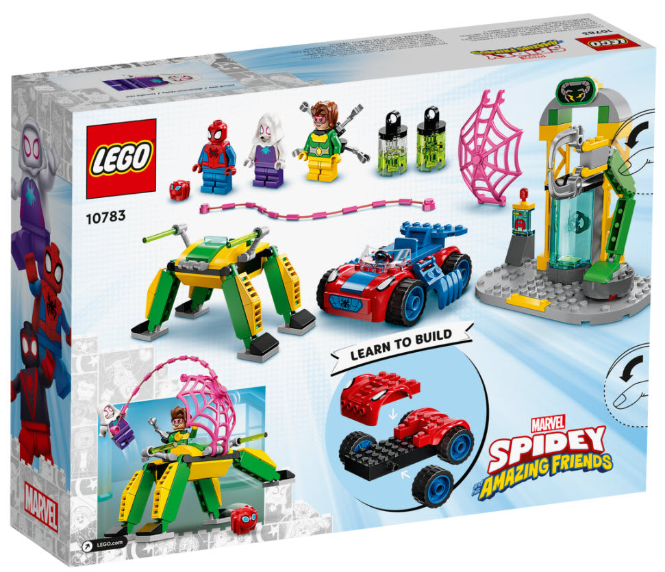 Box Rückseite: LEGO Super Heroes 10783 Spider-Man in Doc Ocks Labor