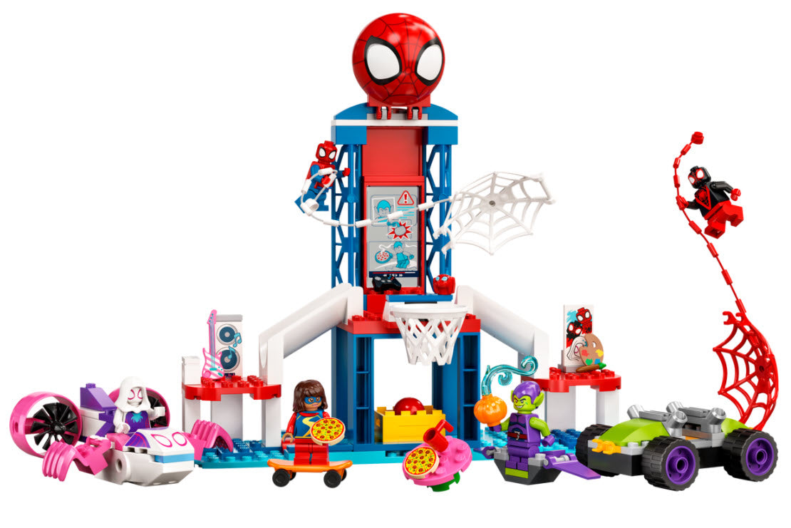 Inhalt: LEGO Super Heroes 10784 Spider-Mans Hauptquartier