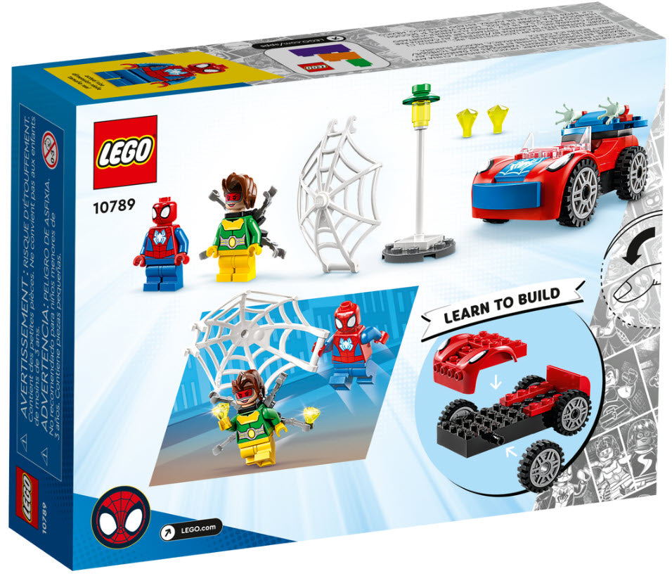 Box Rückseite: LEGO Super Heroes 10789 Spider-Mans Auto und Doc Ock