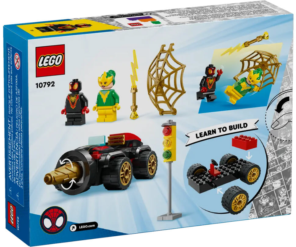 Box Rückansicht: LEGO Super Heroes 10792 Spideys Bohrfahrzeug