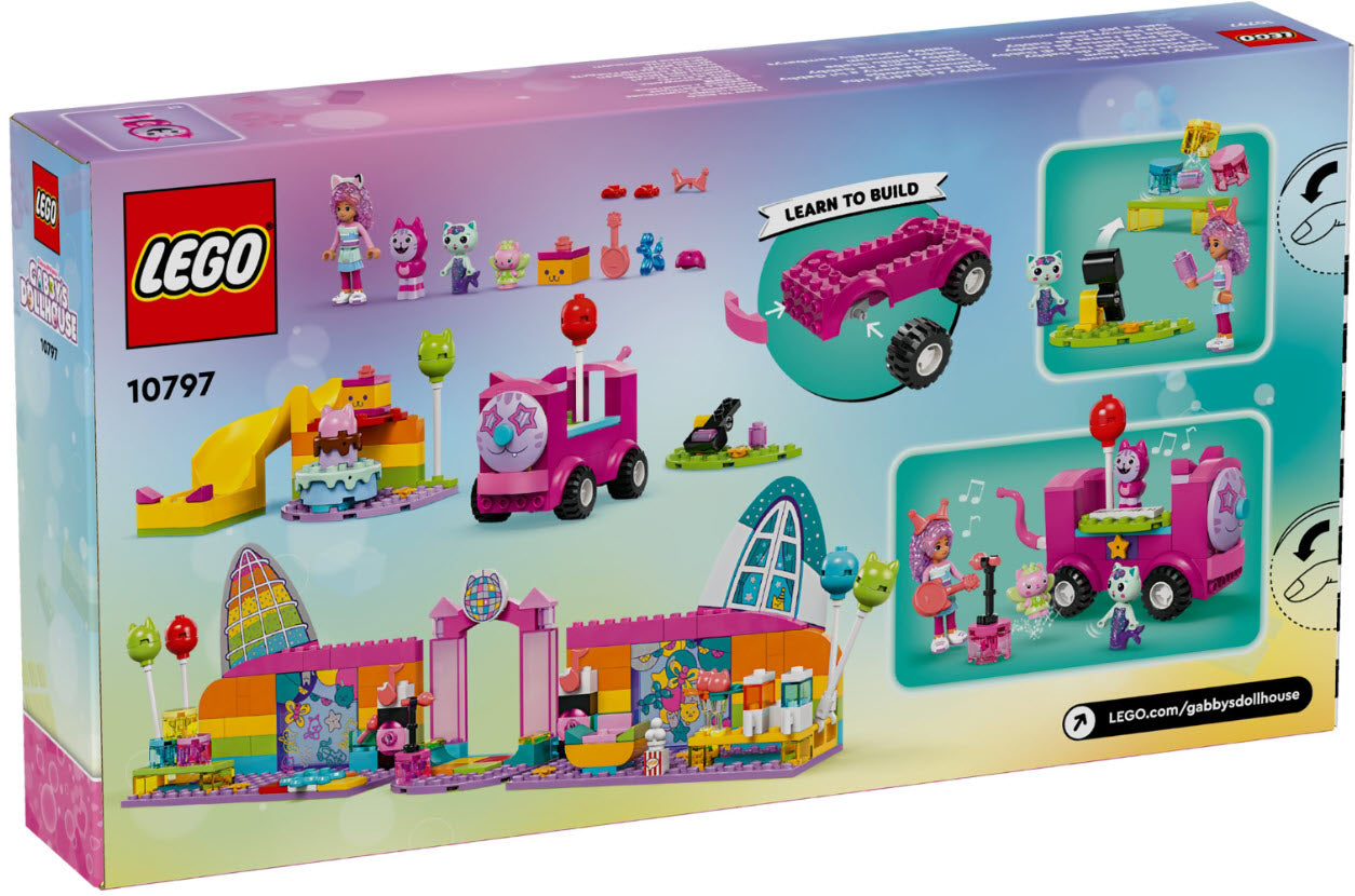 Box Rückansicht: LEGO Gabby's Dollhouse 10797 Gabbys Partyraum