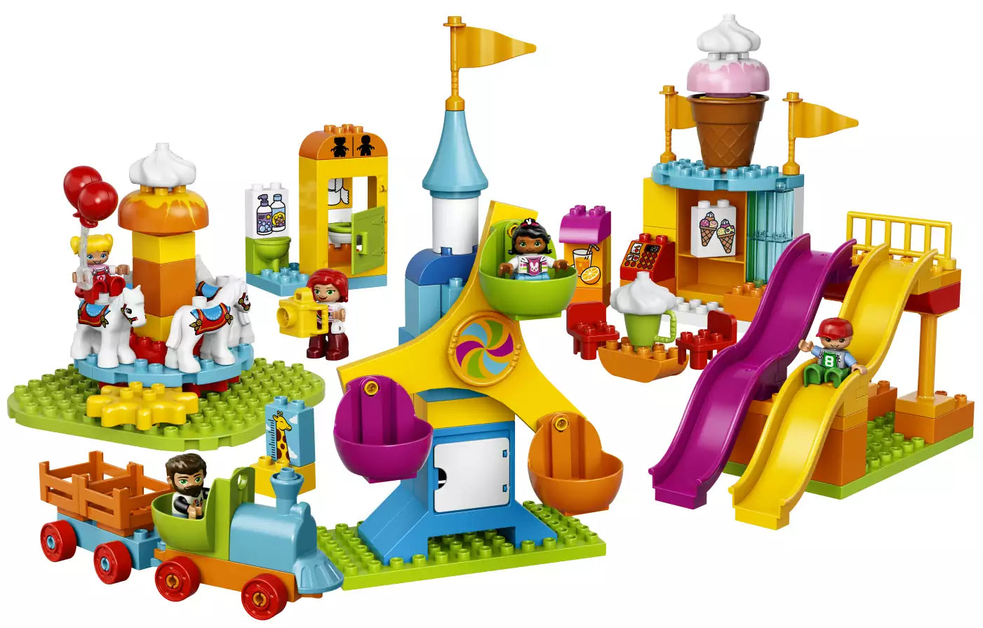 Inhalt: LEGO DUPLO 10840 Großer Jahrmarkt