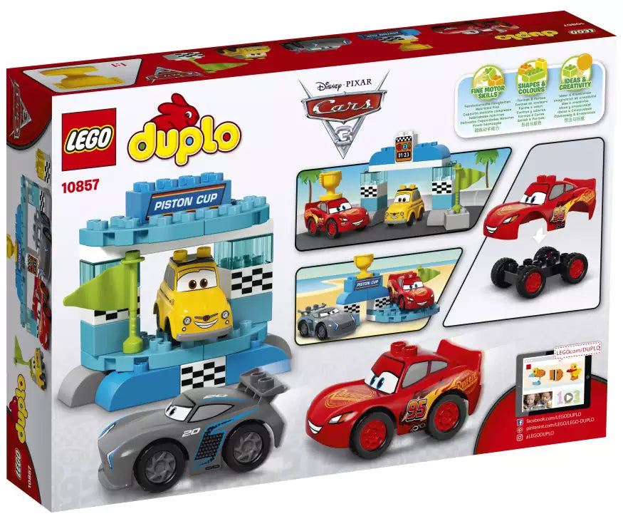 Box Rückansicht: LEGO DUPLO Cars 10857 Piston-Cup-Rennen