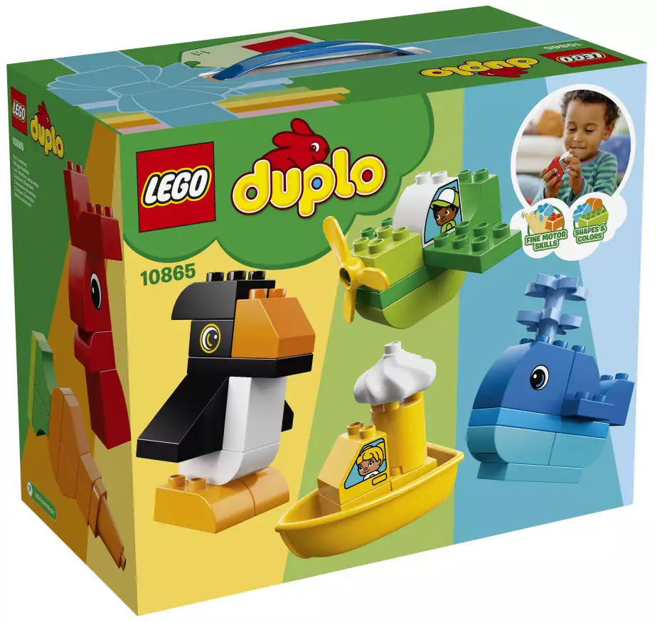 Box Rückansicht: LEGO DUPLO 10865 Witzige Modelle