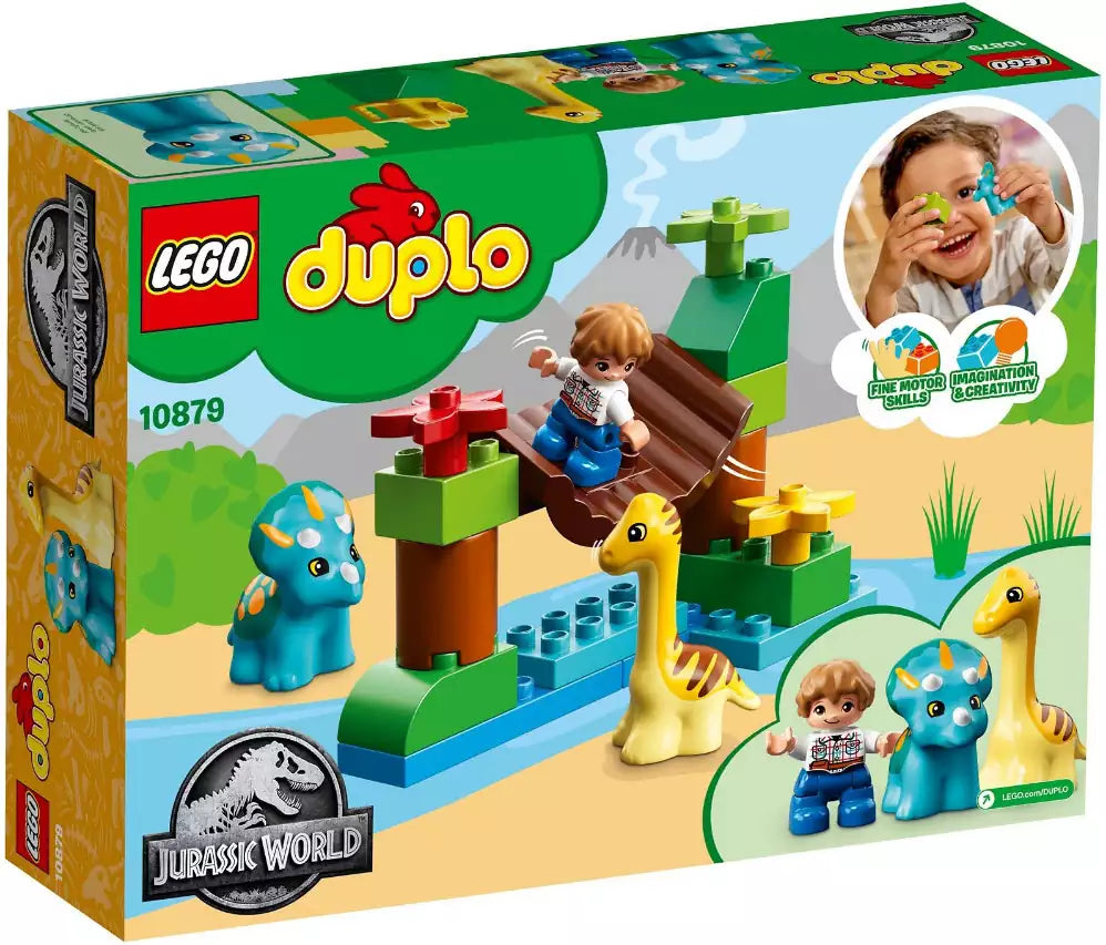 Box Rückansicht: LEGO DUPLO 10879 Dino-Streichelzoo