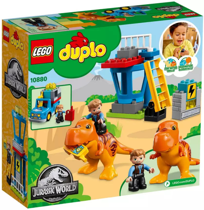 Box Rückansicht: LEGO DUPLO 10880 T-Rex Aussichtsplattform