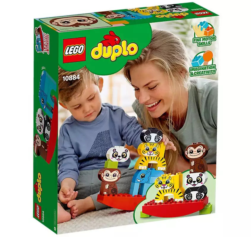 Box Rückseite: LEGO DUPLO 10884 Meine erste Wippe mit Tieren
