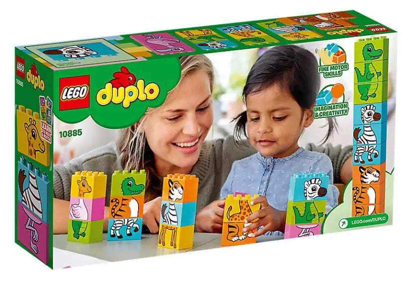Box Rückseite: LEGO DUPLO 10885 Mein erstes Tierpuzzle