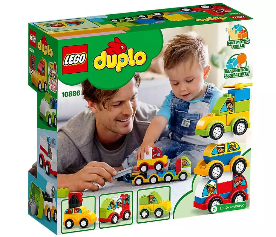 Box Rückseite: LEGO DUPLO 10886 Meine ersten Fahrzeuge