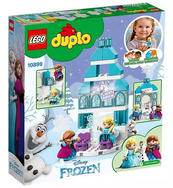 Box Rückseite: LEGO DUPLO 10899 Elsas Eispalast