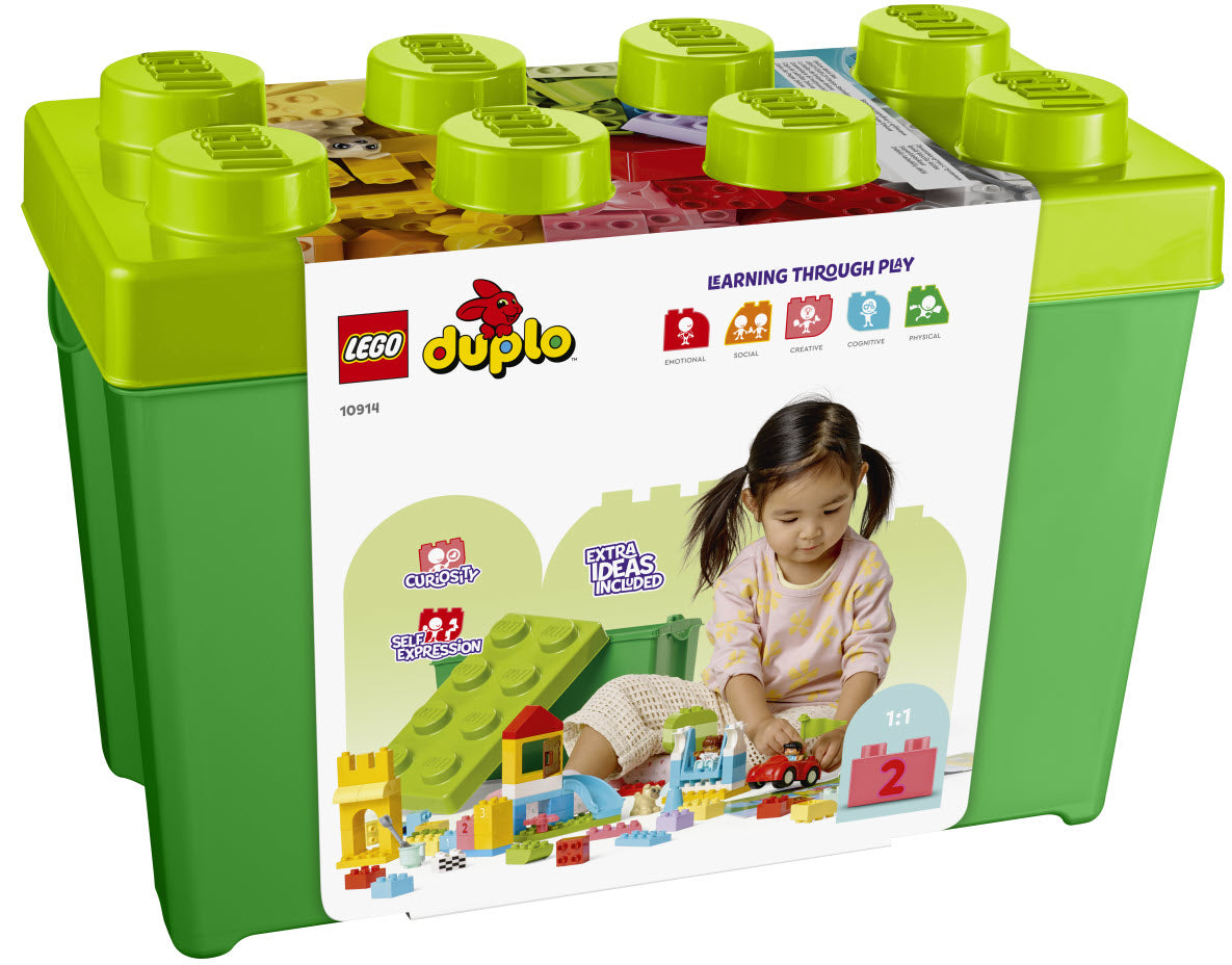 Box Rückansicht: LEGO DUPLO 10914 Deluxe Steinebox