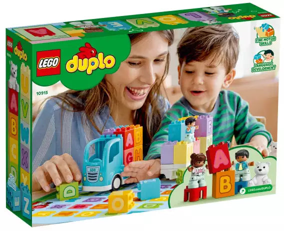 Box Rückansicht: LEGO DUPLO 10915 Mein erster ABC-Lastwagen
