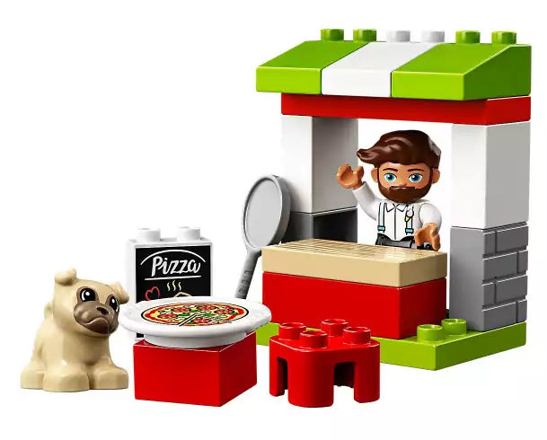 Inhalt: LEGO DUPLO 10927 Pizza-Stand