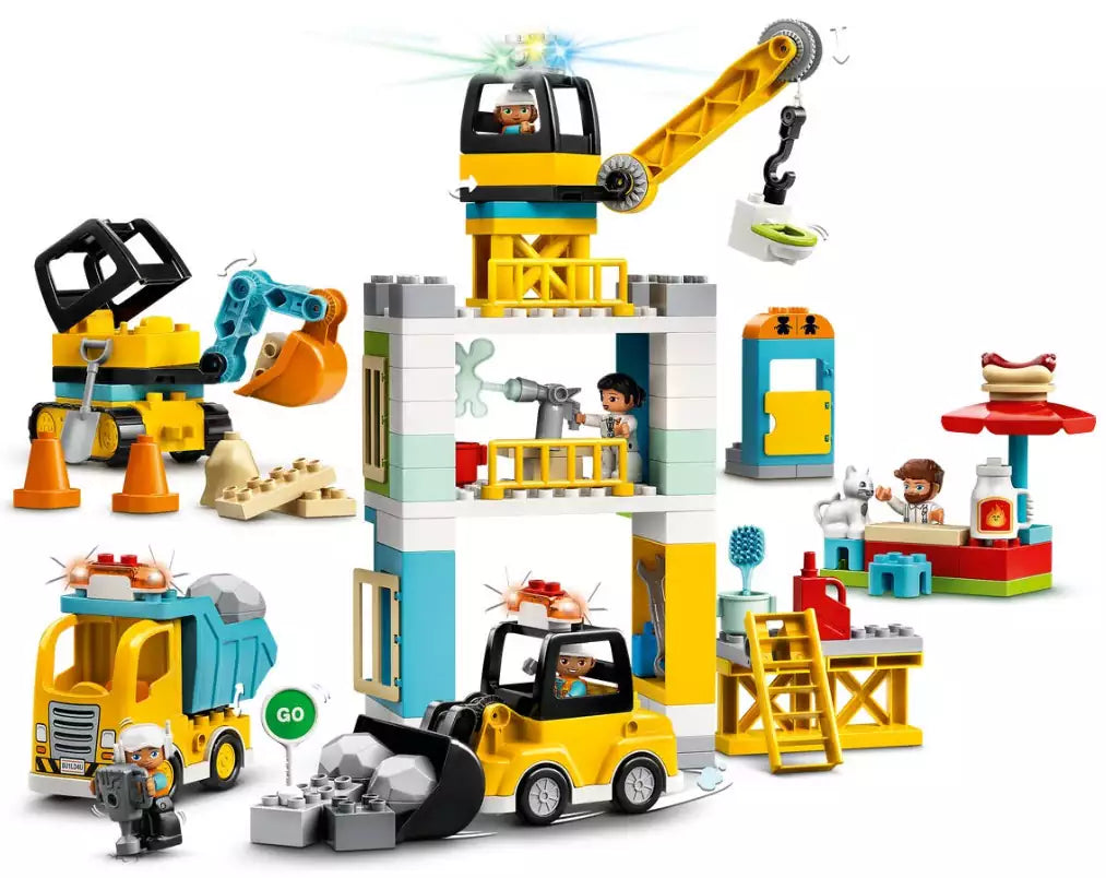 Inhalt: LEGO DUPLO 10933 Große Baustelle mit Licht und Ton