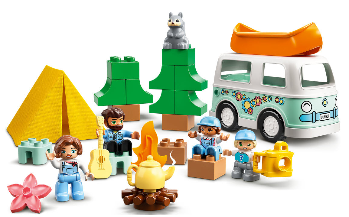 Inhalt: LEGO DUPLO 10946 Familienabenteuer mit Campingbus