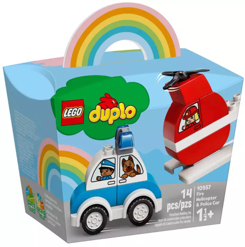 LEGO DUPLO 10957 Mein erster Feuerwehrhubschrauber und mein erstes Polizeiauto