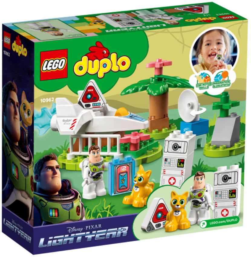 Box Rückseite: LEGO DUPLO 10962 Buzz Lightyears Planetenmission
