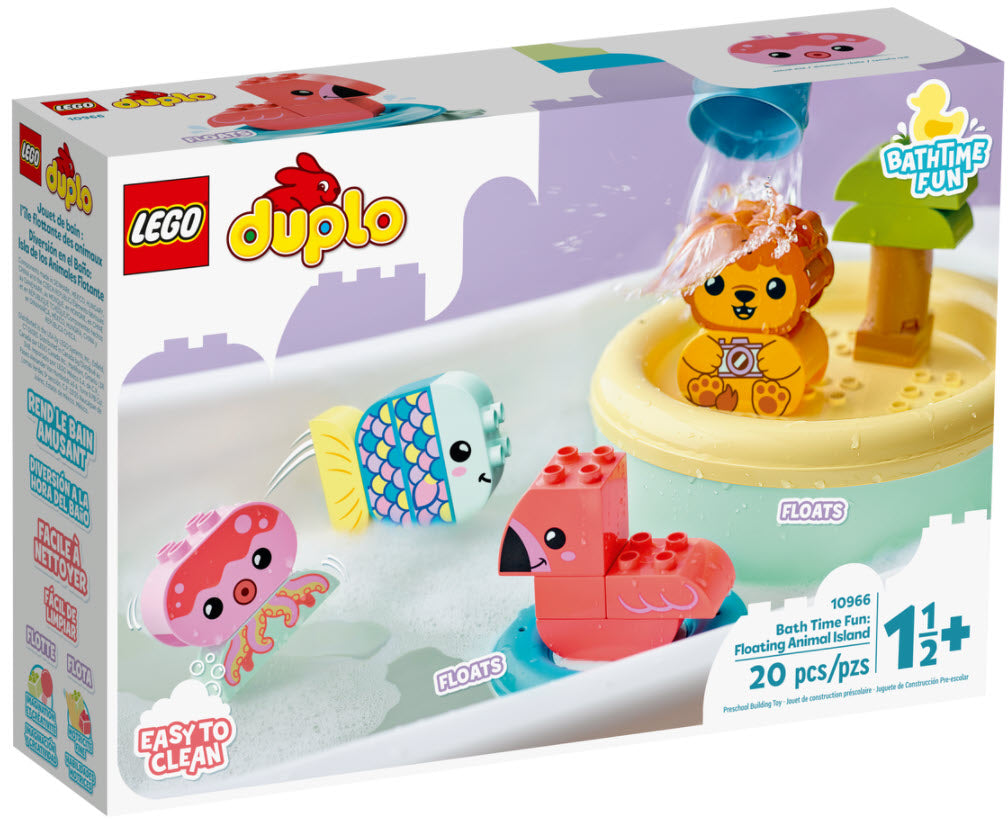 LEGO DUPLO 10966 Badewannenspaß: Schwimmende Tierinsel