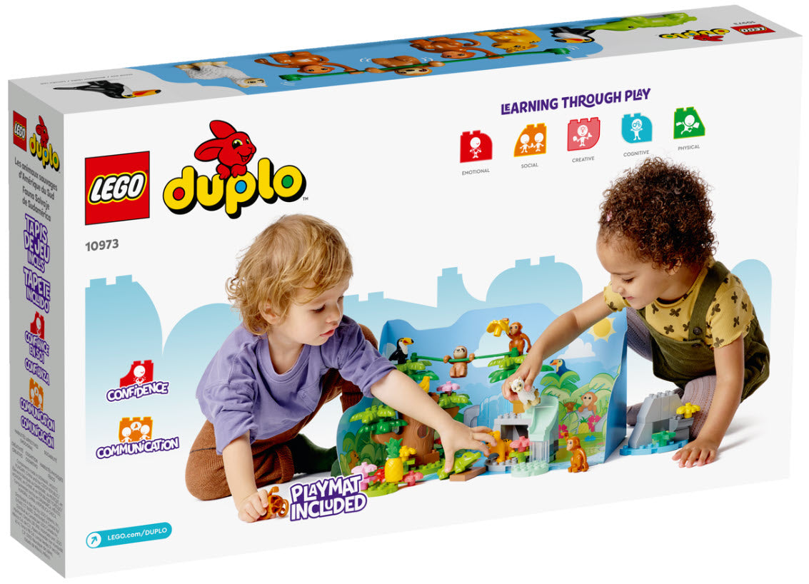 Box Rückseite: LEGO DUPLO 10973 Wilde Tiere Südamerikas