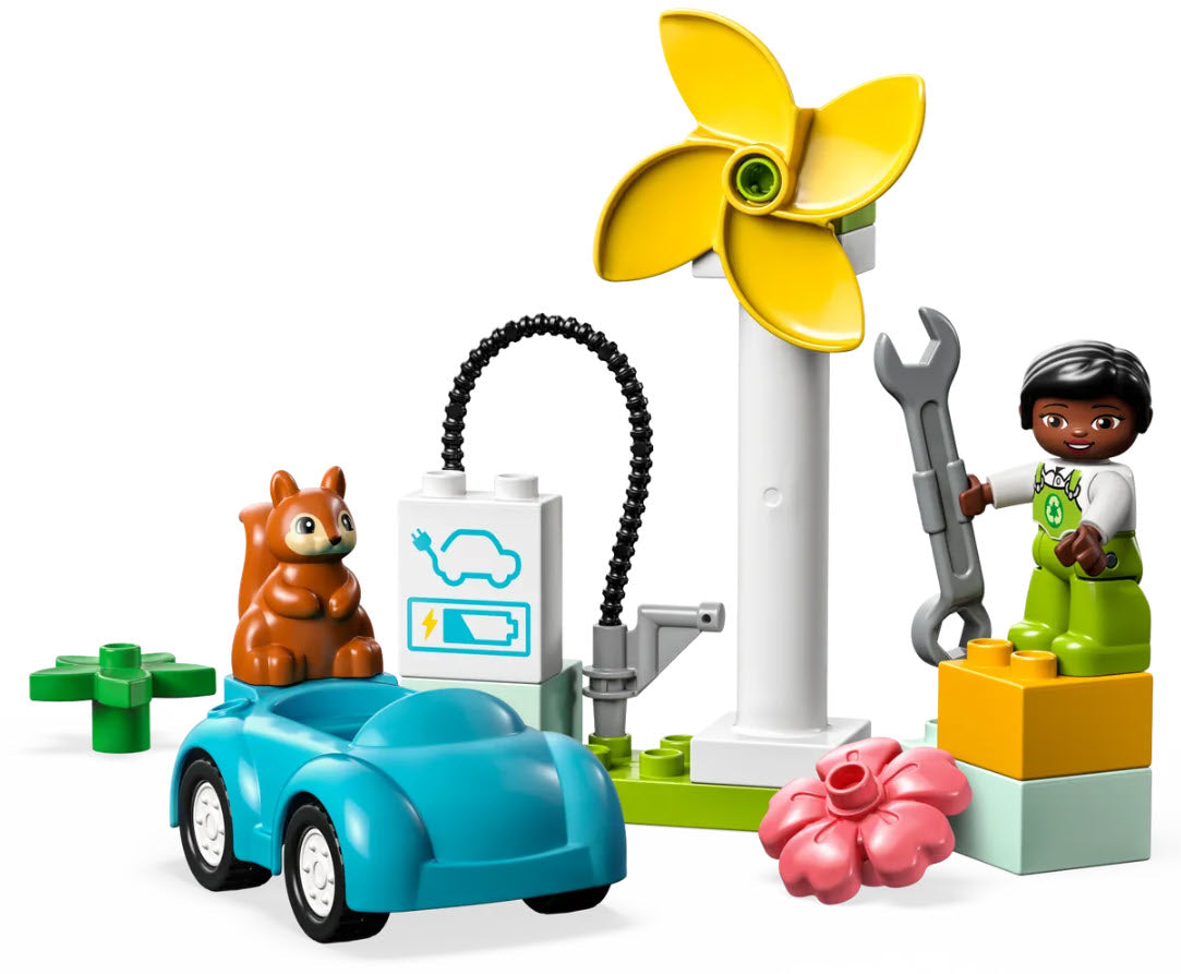 Inhalt: LEGO DUPLO 10985 Windrad und Elektroauto