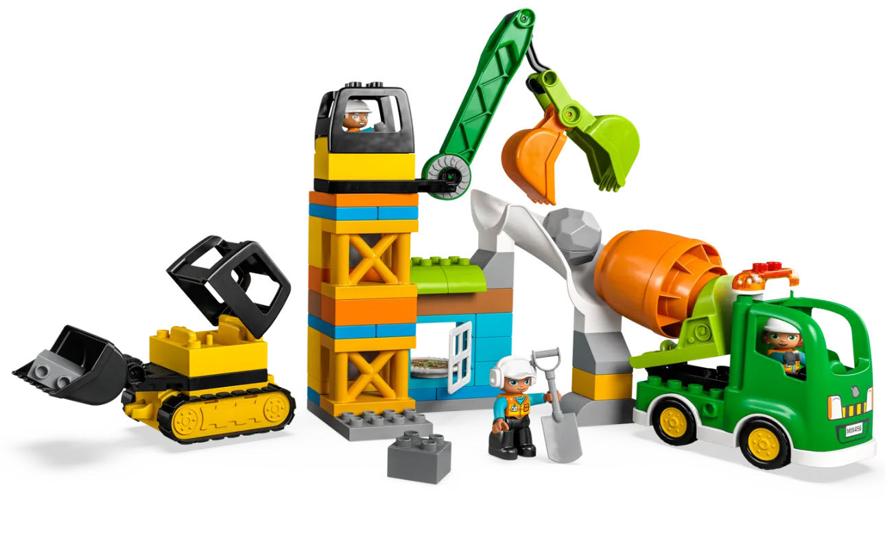 Inhalt: LEGO DUPLO 10990 Baustelle mit Baufahrzeugen