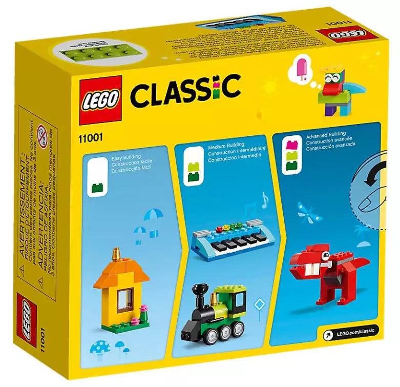Box Rückseite: LEGO Classic 11001 Erster Bauspaß