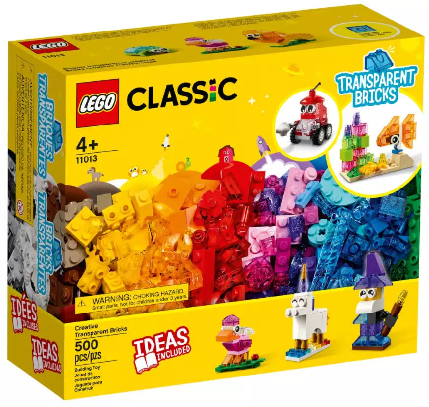 LEGO Classic 11013 Kreativ-Bauset mit durchsichtigen Steinen