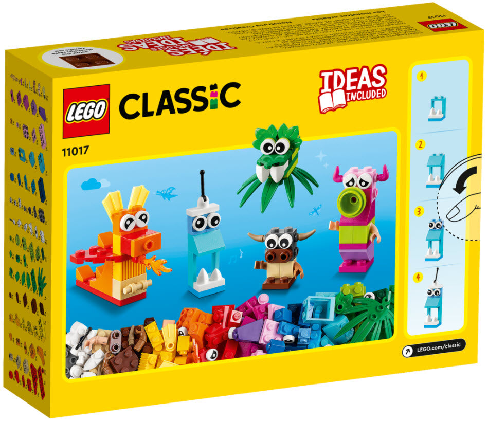 Box Rückansicht: LEGO Classic 11017 Kreative Monster