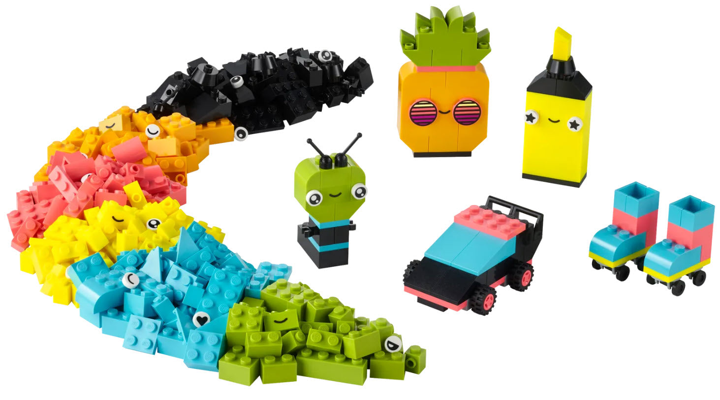 Inhalt: LEGO Classic 11027 Neon Kreativ-Bauset
