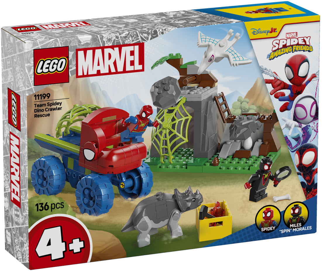 LEGO Super Heroes 11199 Spideys Team auf Rettungsmission im Dino-Truck