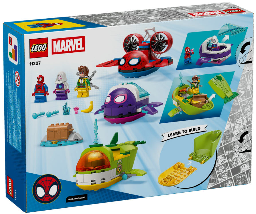 Box Rückseite: LEGO Super Heroes 11207 Spidey: Unterwasserfahrzeuge