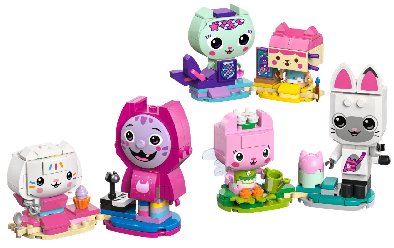 Inhalt: LEGO Gabby's Dollhouse 11215 Gabbys Katzenfreunde aus LEGO Steinen