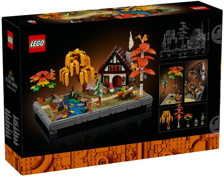 Box Rückseite: LEGO Icons 11372 Herbstlicher Landhausgarten