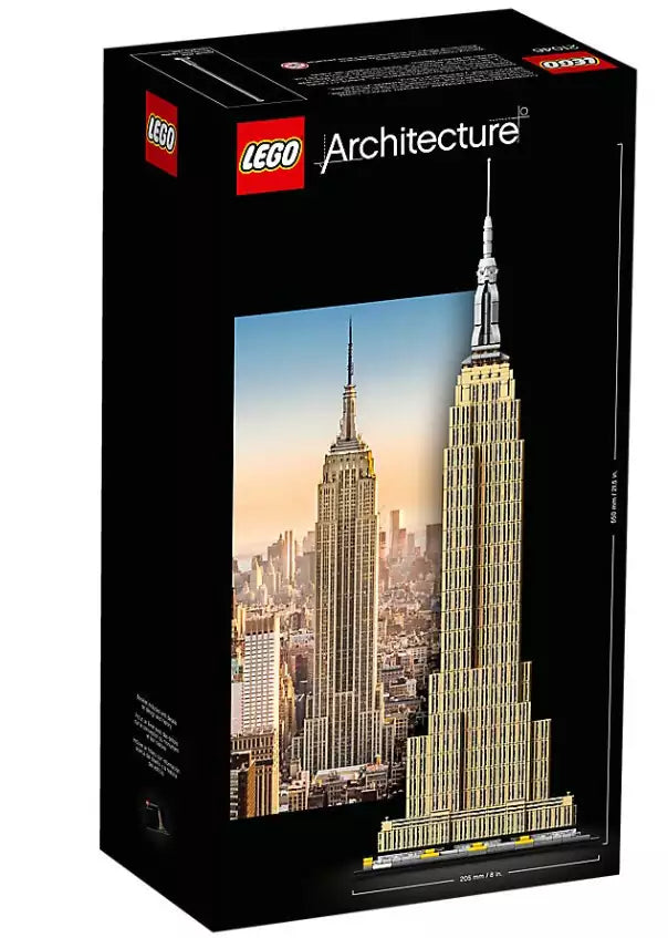 Box Rückansicht: LEGO Architecture 21046 Empire State Building