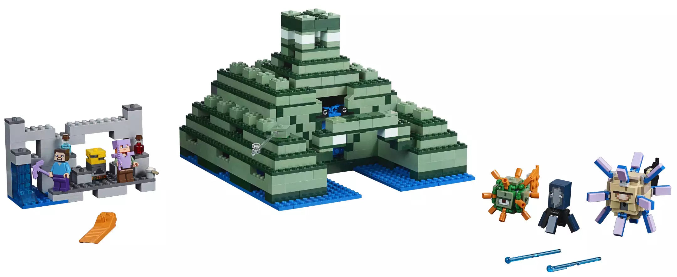 LEGO Minecraft 21136 Das Ozeanmonument, Inhalt