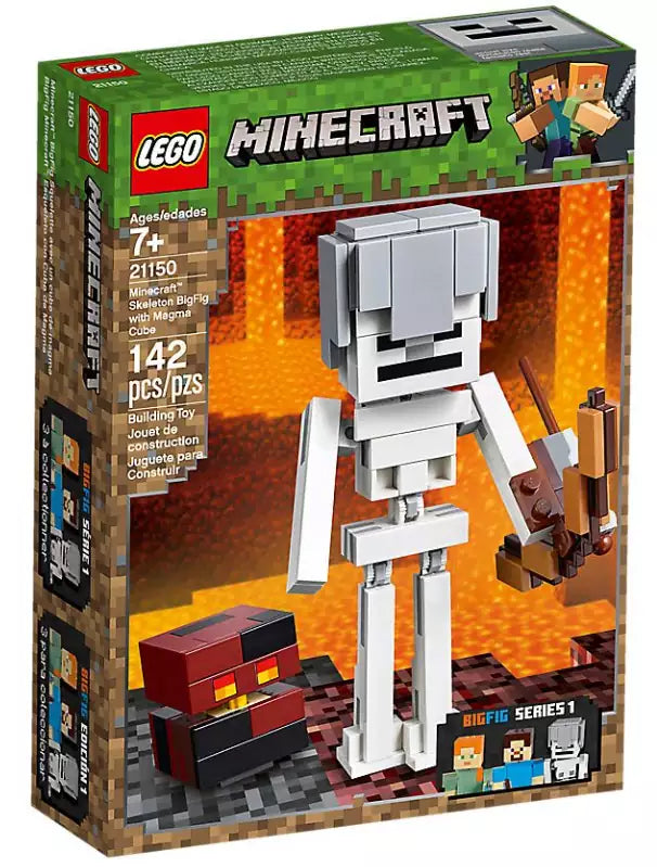 LEGO Minecraft 21150 Minecraft-BigFig Skelett mit Magmawürfel