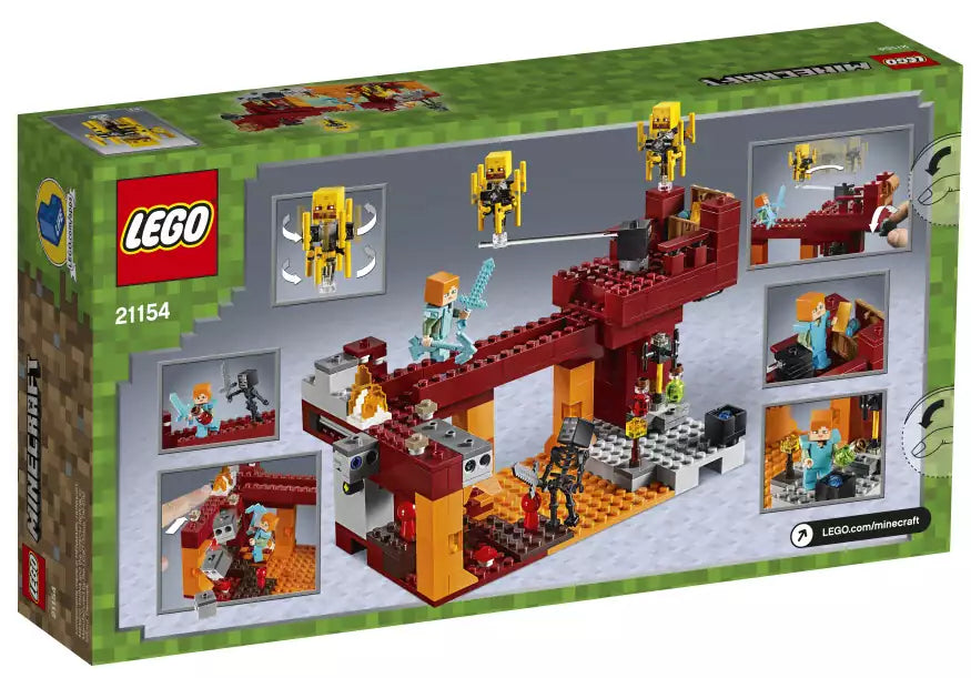 Box Rückansicht: LEGO Minecraft 21154 Die Brücke