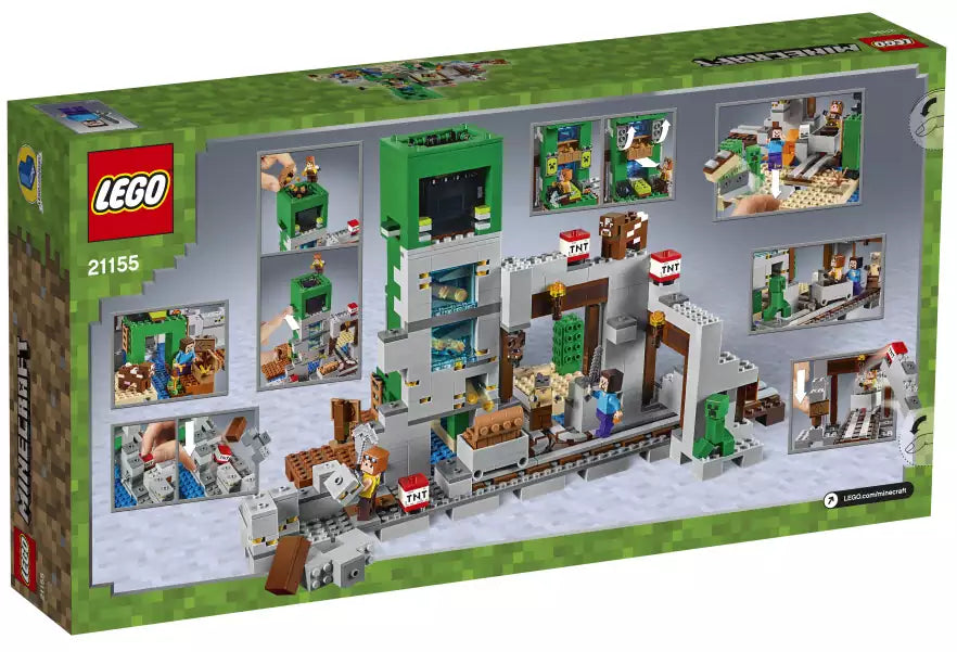 Box Rückansicht: LEGO Minecraft 21155 Die Creeper Mine