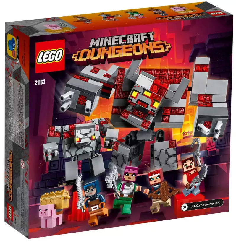 Box Rückansicht: LEGO Minecraft 21163 Das Redstone-Kräftemessen